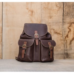 SAC A DOS CUIR BRUN| Font-Romeu
